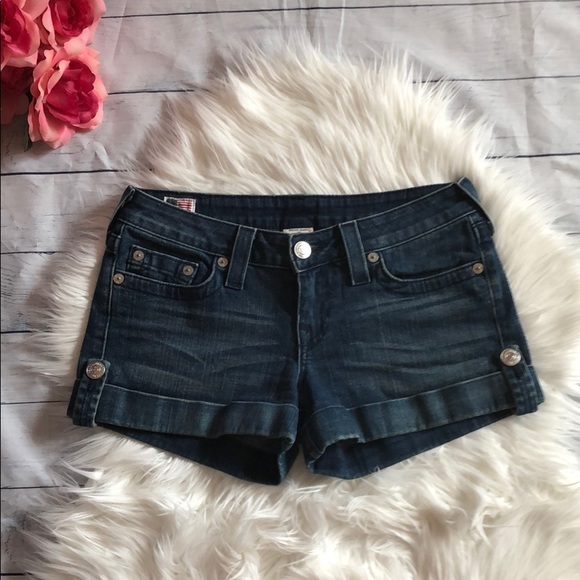 True Religion Pants - True Religion Tess Cuffed Jean Shorts